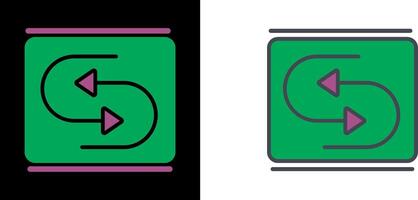 Reverse Arrow Icon vector