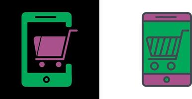 Mobile Shopping Icon vector