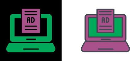 Internet Ads Icon vector