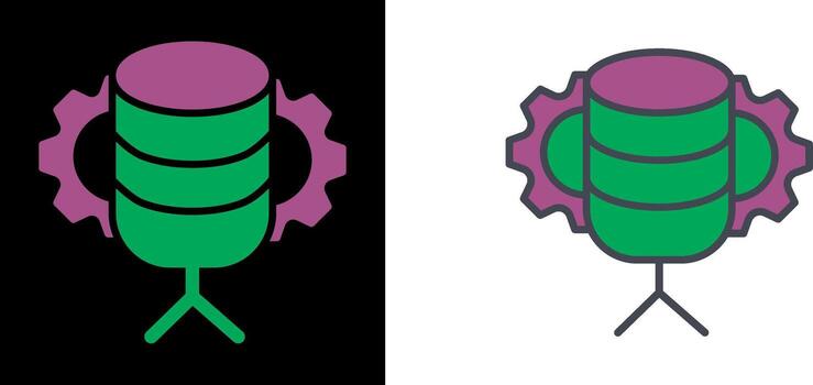 base de datos administración icono vector