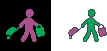 Carrying Bag Icon vector