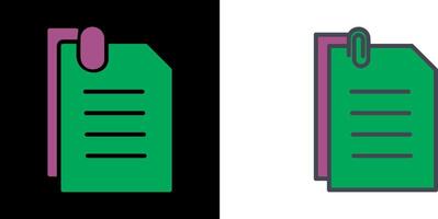 Attached Documents Icon vector