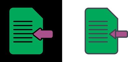 Import Document Icon vector