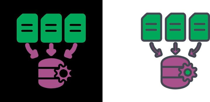Data Processing Icon vector