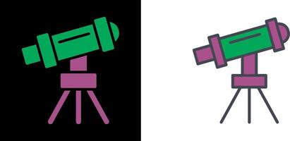 Telescope on Stand Icon vector