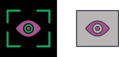 Eye Scan Icon vector