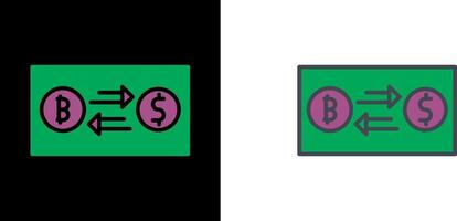 icono de cambio de dinero vector