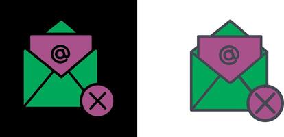 Not Accepted Icon vector