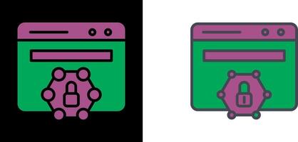 Web Protected Icon vector