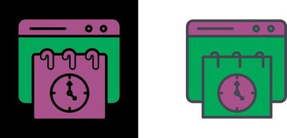 Deadline Web Icon vector