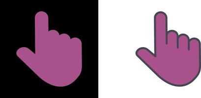 Raised Finger Icon vector