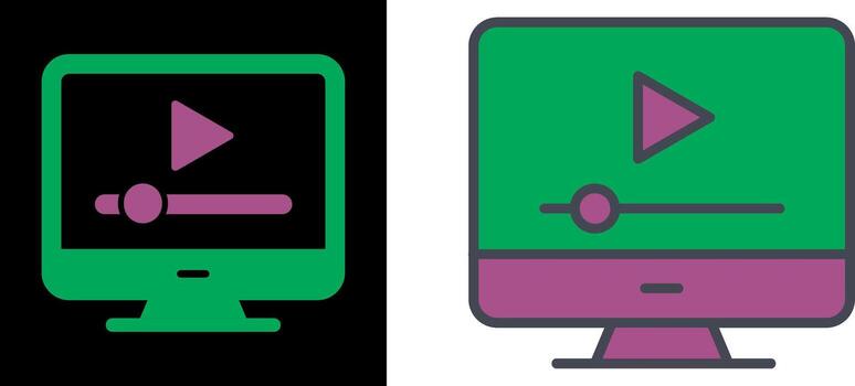 Online Tutorials Icon vector