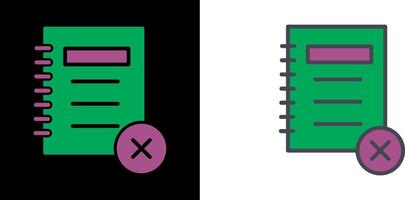 Unchecked Notes Icon vector