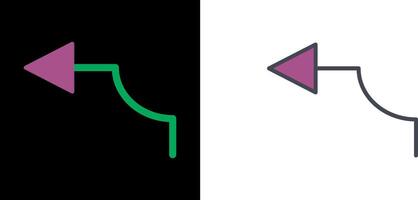Arrow Pointing Left Icon vector