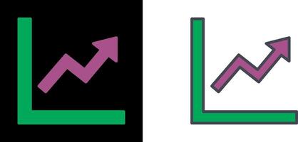 Graph Up Icon vector