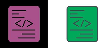 Piece of Code Icon vector