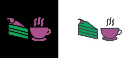 icono de café servido vector