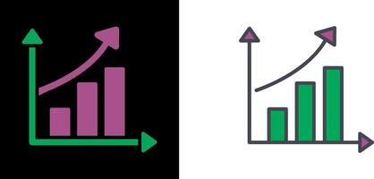 Rising Statistics Icon vector