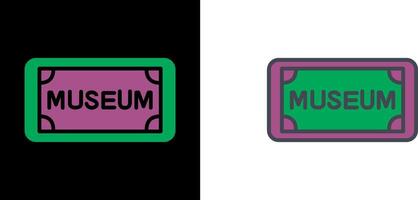 Museum Tag Icon vector