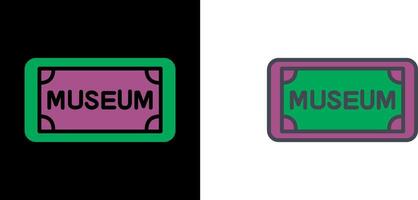 Museum Tag Icon vector