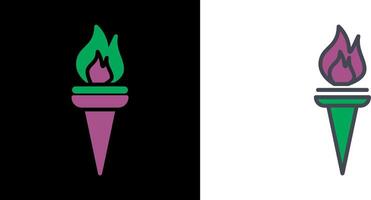 Museum Torch Icon vector