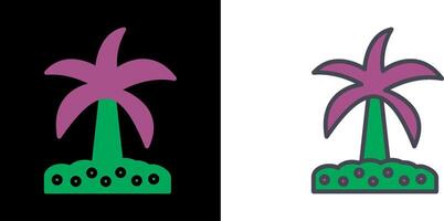 Coco arboles icono vector