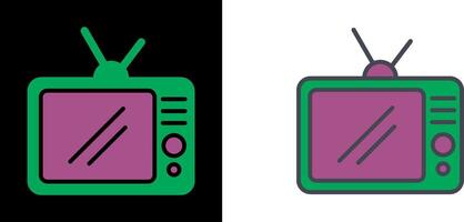 televisión conjunto icono vector