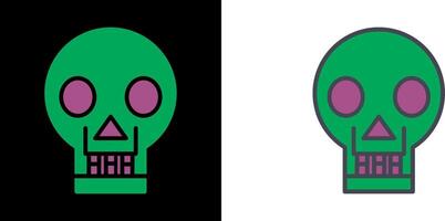 Skull X ray Icon vector