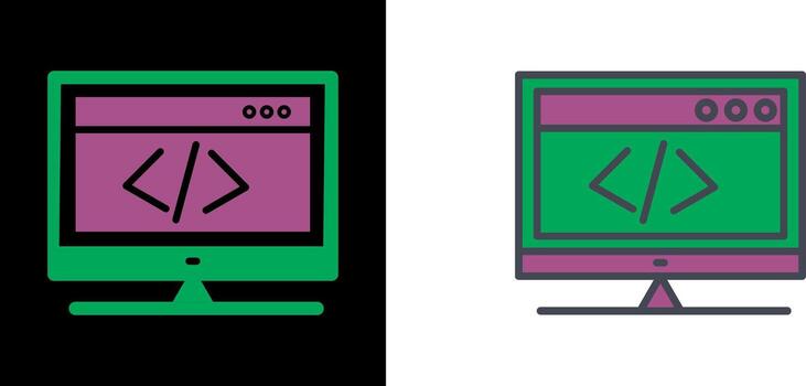 HTML Coding Icon vector