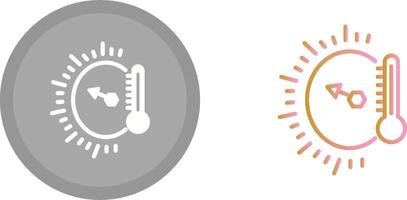 temperatura indicador icono vector