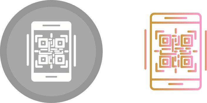 QR Code Icon vector