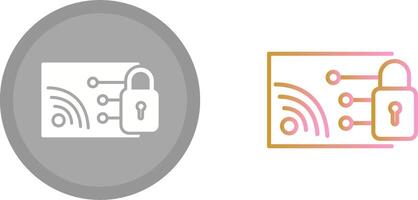 Protected WiFi Icon vector