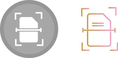 Scanning Document Icon vector