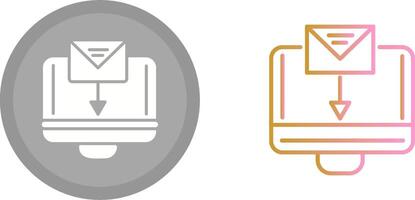 Mail Upload Icon vector