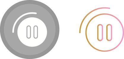Pause Button Icon vector