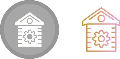 House Setting Icon vector