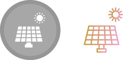 icono de panel solar vector
