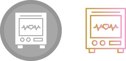 Heart Rate Machine Icon vector