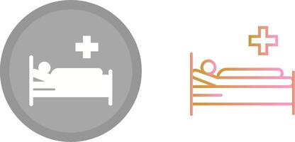 Patient Bed Icon vector