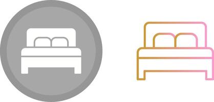 Double Bed II Icon vector