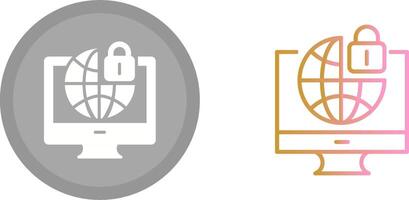 Internet Security Icon vector
