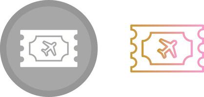 Plane Tickets Icon vector
