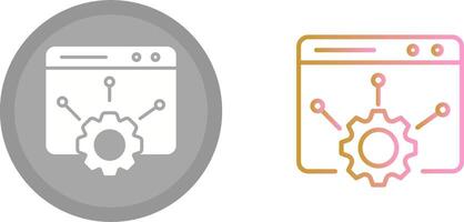 Web Setting Icon vector