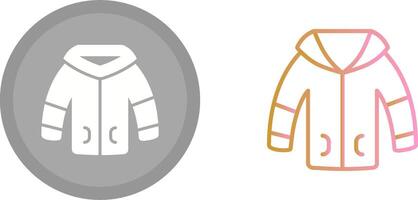 invierno chaqueta icono vector