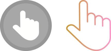 Raised Finger Icon vector