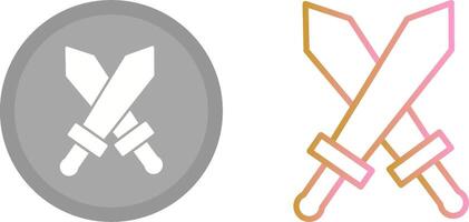 Two Swords Icon vector