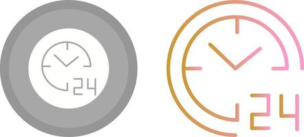 24 hours Icon vector