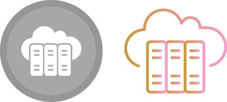 Cloud Library Icon vector