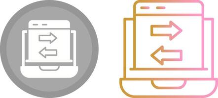 Data Transfer Icon vector