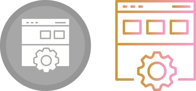 icono de desarrollo web vector